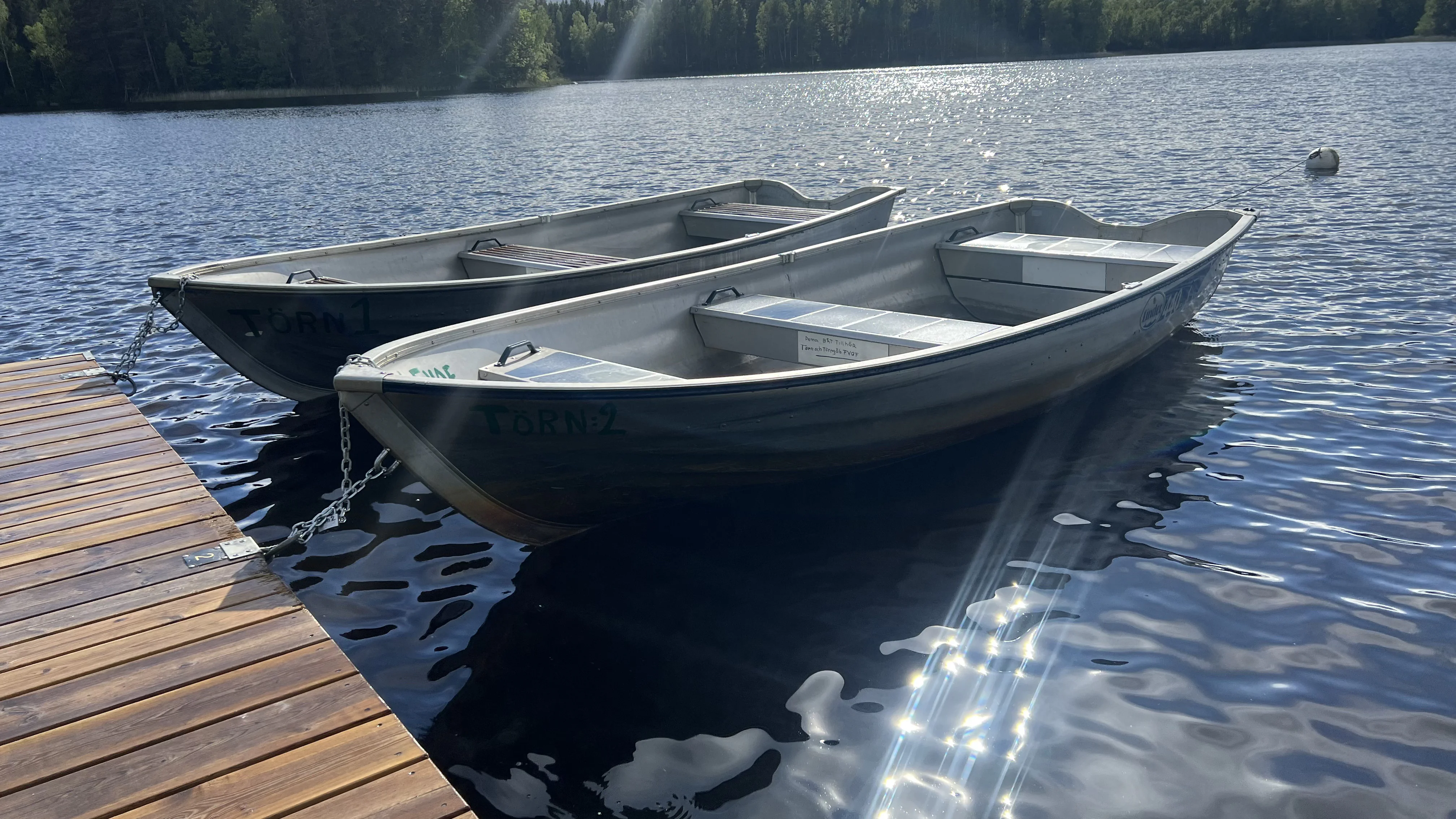 Bild på hyrbåtarna i Törestorp